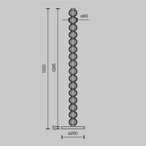Lampadar LED/Lampa de podea design decorativ Amulet