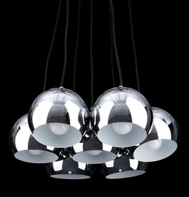 Lustra design modern Noa 7 chrome/white