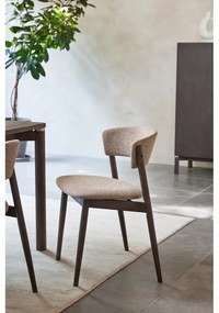 Scaun de dining maro/bej Revere – Unique Furniture