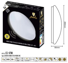 LED Corp de iluminat cu senzor LED/12W/230V