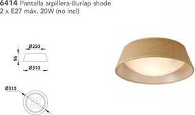 Plafoniera, Lustra aplicata maro SABINA 31cm