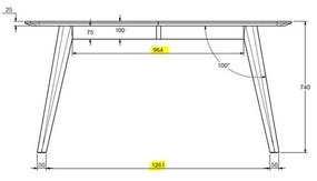 Masă dining extensibilă din lemn de stejar Unique Furniture Rho, 150 x 90 cm