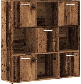 vidaXL Bibliotecă, lemn vechi, 90x28x90 cm, lemn prelucrat