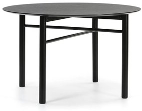 Masă dining rotundă Teulat Junco, ø 120 cm, negru
