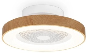 Lustra LED cu Ventilator si telecomanda Mini TIBET lemn/alb