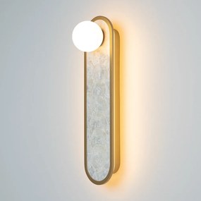 Aplica LED mozaic din sidef natural Capiz Perlamour