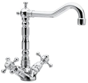 Baterie argintiu-lucios pentru chiuvetă înaltă Antea – Sapho