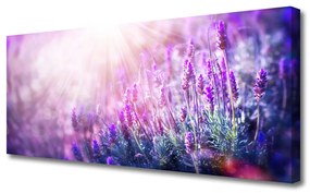 Tablou pe panza canvas Flori Floral Roz Violet