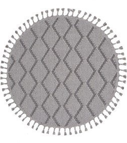 Covor BEVERLY, 80x80 cm, forma rotunda, polipropilena, gri, 2263 Y