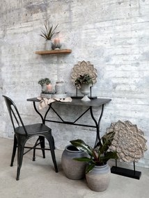 Scaun dining negru din fier Factory