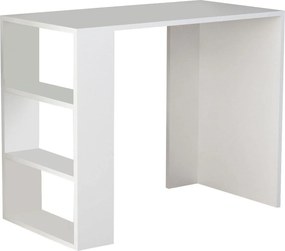 Birou NETENYA, alb, PAL melaminat, 90x40x74 cm