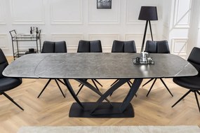 Masa Extensibila cu Blat Ceramic, Grafit, PAPILLON 180-220-260cm
