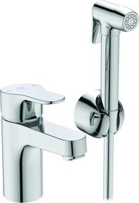 Baterie lavoar Ideal Standard Cerabase H80 crom lucios cu dus igiena intima