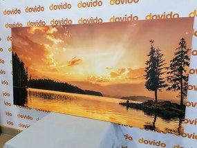 Tablou reflecția unui lac de munte