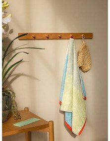 Prosop albastru din bumbac din frotir 70x140 cm Block – Hübsch