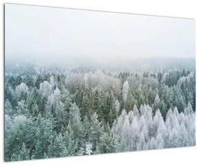 Tablou - Crestele munțillor înzăpezite (90x60 cm)