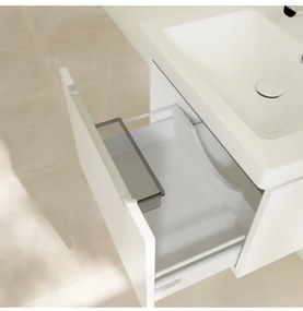 Set mobilier 58.7cm Villeroy&amp;Boch Subway 2.0 alb lucios, cu lavoar Subway 2.0, A68700DH+7113F001