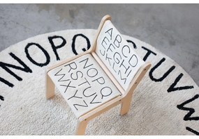 Scaun de copii bej/în culoare naturală ABC – Lorena Canals