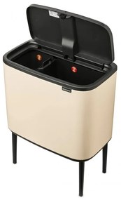 Brabantia Bo Touch 1005547, 11+23 l, Fierbere lină și silențioasă, Deschidere Golam, Bej