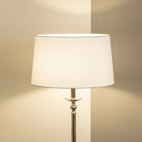 Brilagi - Lampă LED de podea CERIA, 1 x E27, 60 W, 230 V, Ø 45 cm, crom lucios/alb