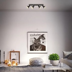 Spot Brilo RETRO 4xE14/25W/230V negru