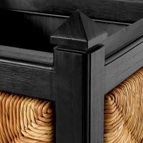 Ghiveci, vas decorativ din iarba de mare, Aruba