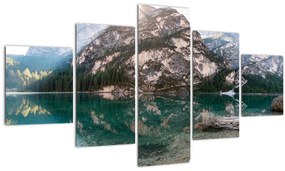 Tablou cu lac montan (125x70 cm), în 40 de alte dimensiuni noi