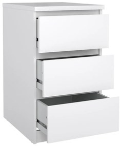 Comodă Simplicity 40 x 50 x 70 cm, alb lucios