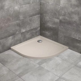 Cadita dus semirotunda Radaway Doros A Stone 80x80 cm acril casmir