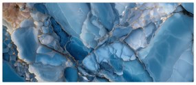 Tablou - Marmură albastră fragmentată (120x50 cm)