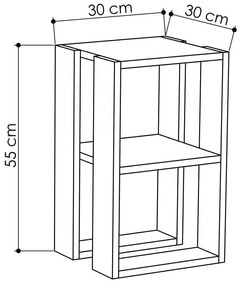 Noptieră Lonie, alb