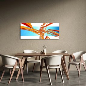 Tablou - Linii împletite, abstracție (120x50 cm)