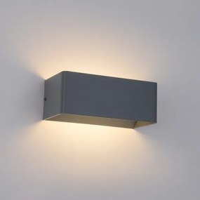 Brilagi - Aplică LED de exterior DONNANI, 7W, 230V, 20 cm, antracit, IP44