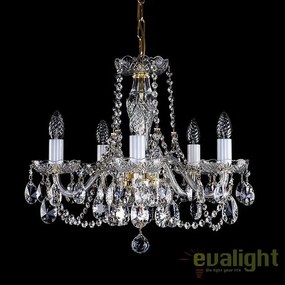 Candelabru elegant cu 5 brate Cristal Bohemia Exclusive ELSA V. CE