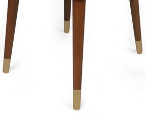 Set de scaune de sufragerie Hugo Beige și Walnut,4 buc.