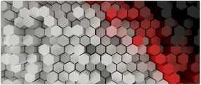 Tablou - 3D hexagoane (120x50 cm)