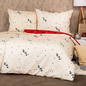 Lenjerie de pat bumbac de Crăciun 4Home Christmas joy joy, 140 x 220 cm, 70 x 90 cm