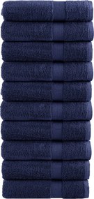 vidaXL Prosoape de baie premium, SOLUND 10buc albastru 100x150cm 600gsm