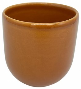Pahar Cafea Novum Maro Teracota  (Pantone Brown Leather, 250ml) Gresie Glazurata Manual