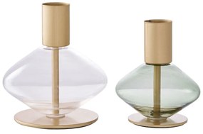 Sfeșnice 2 buc. din sticlă – House Nordic