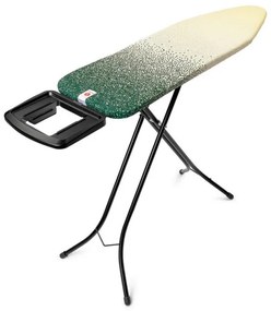 Masa de calcat Brabantia B 1008894, 124x38 cm, 7 pozitii de reglare, Suport fier de calcat, Galben/Verde
