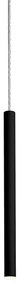 Pendul LED design minimalist LOYA, negru mat