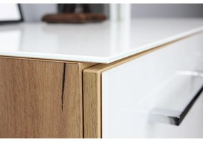 Dulap alb cu aspect de lemn de stejar 80x120 cm Monteria – Germania