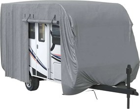 vidaXL Husa de rulota gri 460x250x220 cm Tesatura netesuta