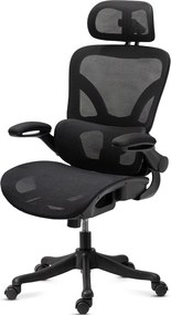 Scaun de birou ergonomic din mesh cu brațe rabatabile OFF 440 negru