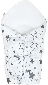 Păturică de înfășat New Baby Classic Stele gri