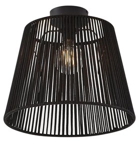 Plafonieră de exterior cu frânghie neagră IP54 - Jayla