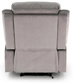 Fotoliu recliner Loris stofa gri H105 cm