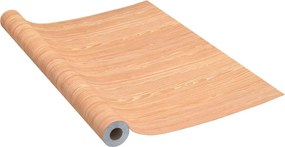 vidaXL Folie de mobilier autoadezivă, cireș, 500x90 cm, PVC