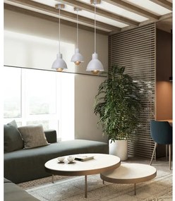 Lustră pe cablu 1xE27/40W/230V alb